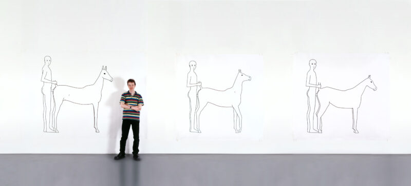 Robert Estermann: Four Boys / Four Horses, 1996